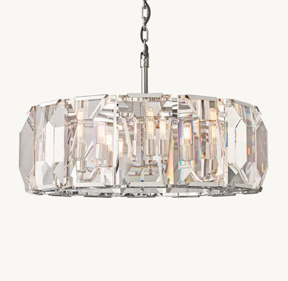 HARLOW CRYSTAL ROUND CHANDELIER 31"