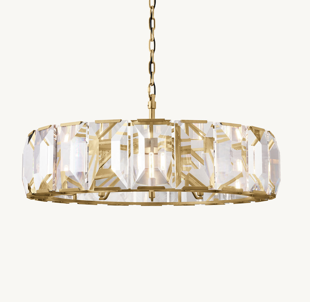 HARLOW CRYSTAL ROUND CHANDELIER 43"