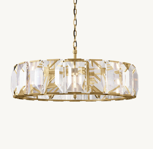 HARLOW CRYSTAL ROUND CHANDELIER 43"