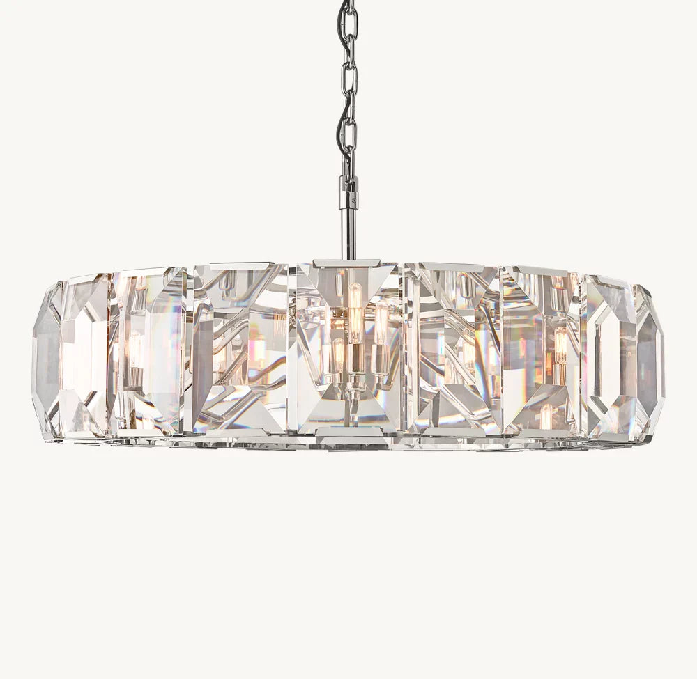 HARLOW CRYSTAL ROUND CHANDELIER 43"
