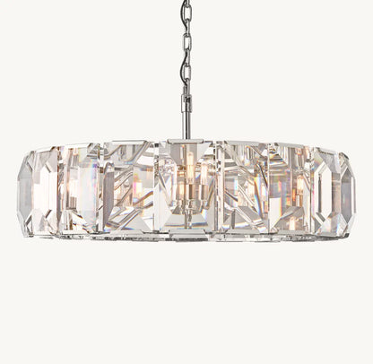 HARLOW CRYSTAL ROUND CHANDELIER 43"