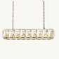 HARLOW CRYSTAL RECTANGULAR CHANDELIER 62"