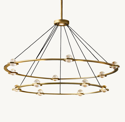 ÉCLATANT TWO-TIER ROUND CHANDELIER 60"