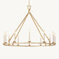 19TH C. ENGLISH OPENWORK ROUND CHANDELIER 50"