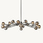 BOULE DE CRISTAL SMOKE GLASS ROUND CHANDELIER 60"