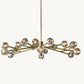 BOULE DE CRISTAL SMOKE GLASS ROUND CHANDELIER 60"