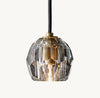 BOULE DE CRISTAL SMOKE GLASS CORD PENDANT