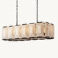 HARLOW CALCITE RECTANGULAR CHANDELIER 42"