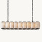 HARLOW CALCITE RECTANGULAR CHANDELIER 62"