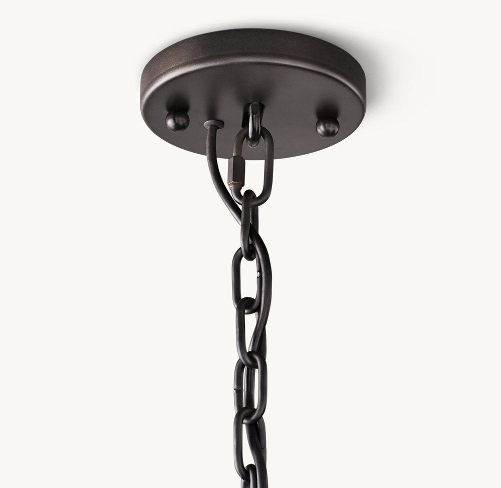 HARLOW CALCITE ROUND CHANDELIER 43"