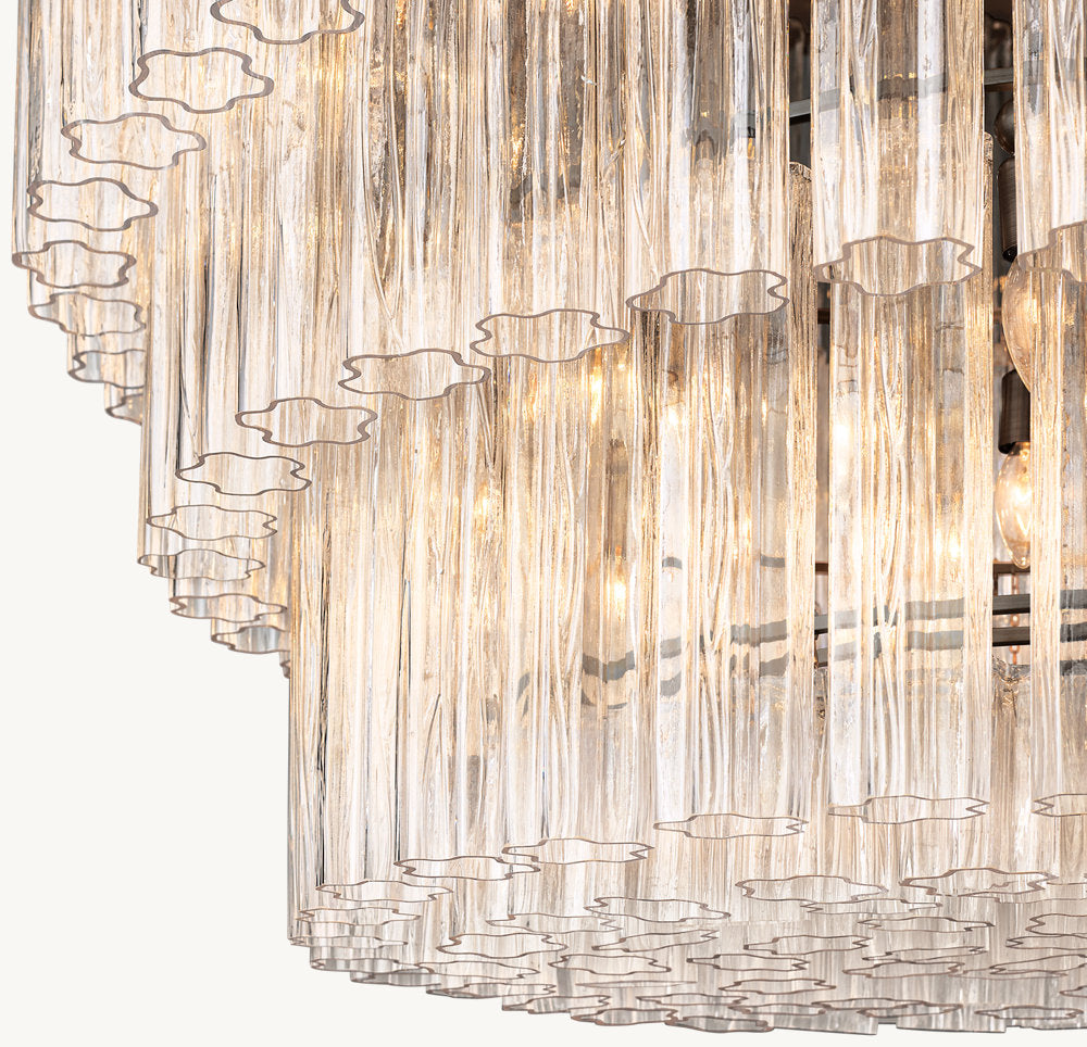CIELO THREE-TIER ROUND CHANDELIER 48"