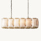 HARLOW CALCITE RECTANGULAR CHANDELIER 42"