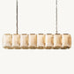 HARLOW CALCITE RECTANGULAR CHANDELIER 54"