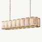 HARLOW CALCITE RECTANGULAR CHANDELIER 54"