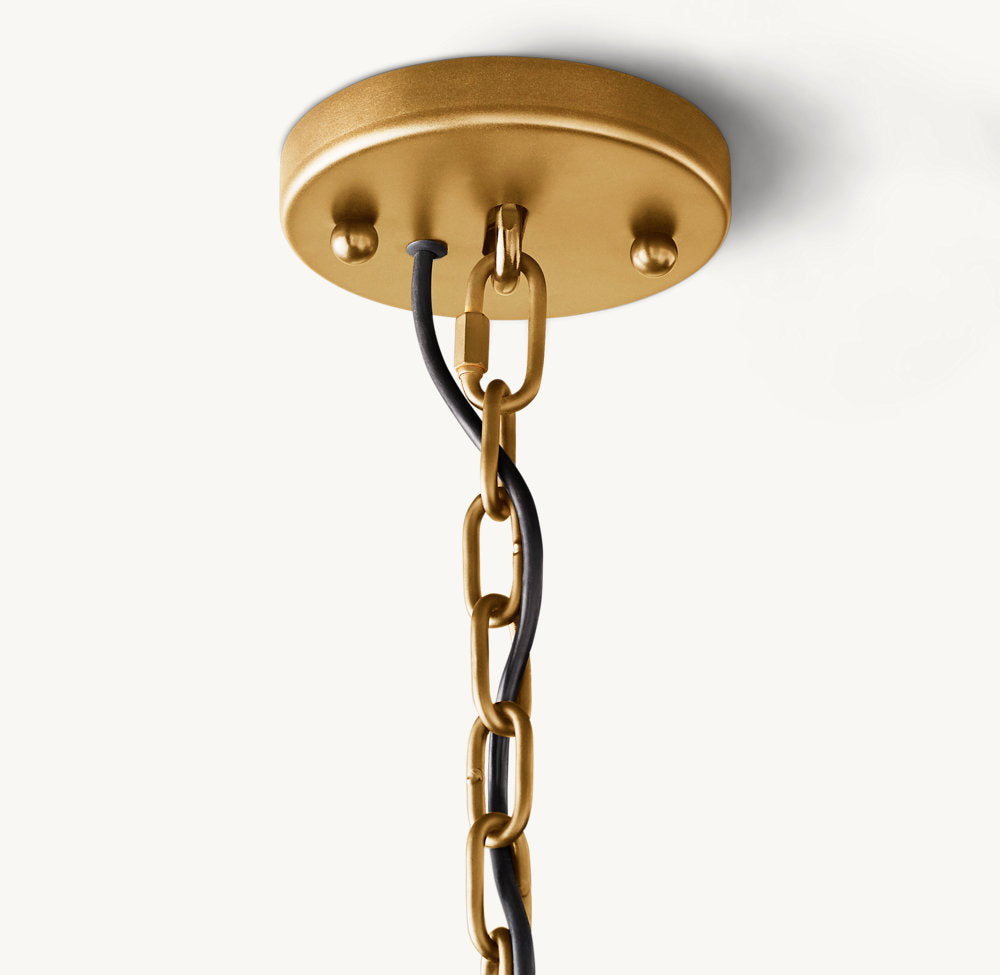 HARLOW CALCITE ROUND CHANDELIER 31"