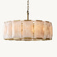 HARLOW CALCITE ROUND CHANDELIER 31"