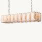 HARLOW CALCITE RECTANGULAR CHANDELIER 62"