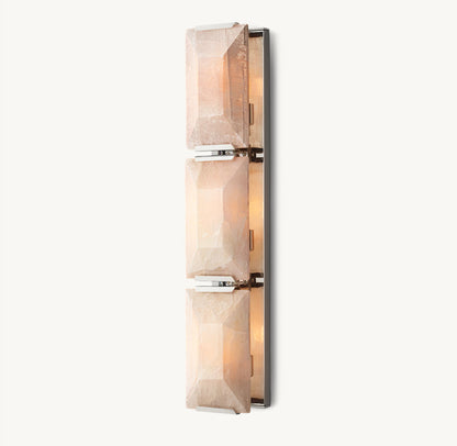 HARLOW CALCITE TRIPLE SCONCE