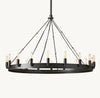 CAMINO VINTAGE FILAMENT ROUND CHANDELIER 38"