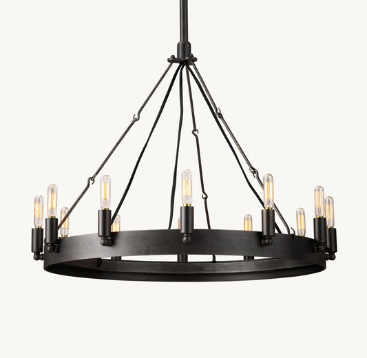 CAMINO VINTAGE FILAMENT ROUND CHANDELIER 26"