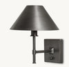 PETITE CANDLESTICK METAL SHADE SCONCE