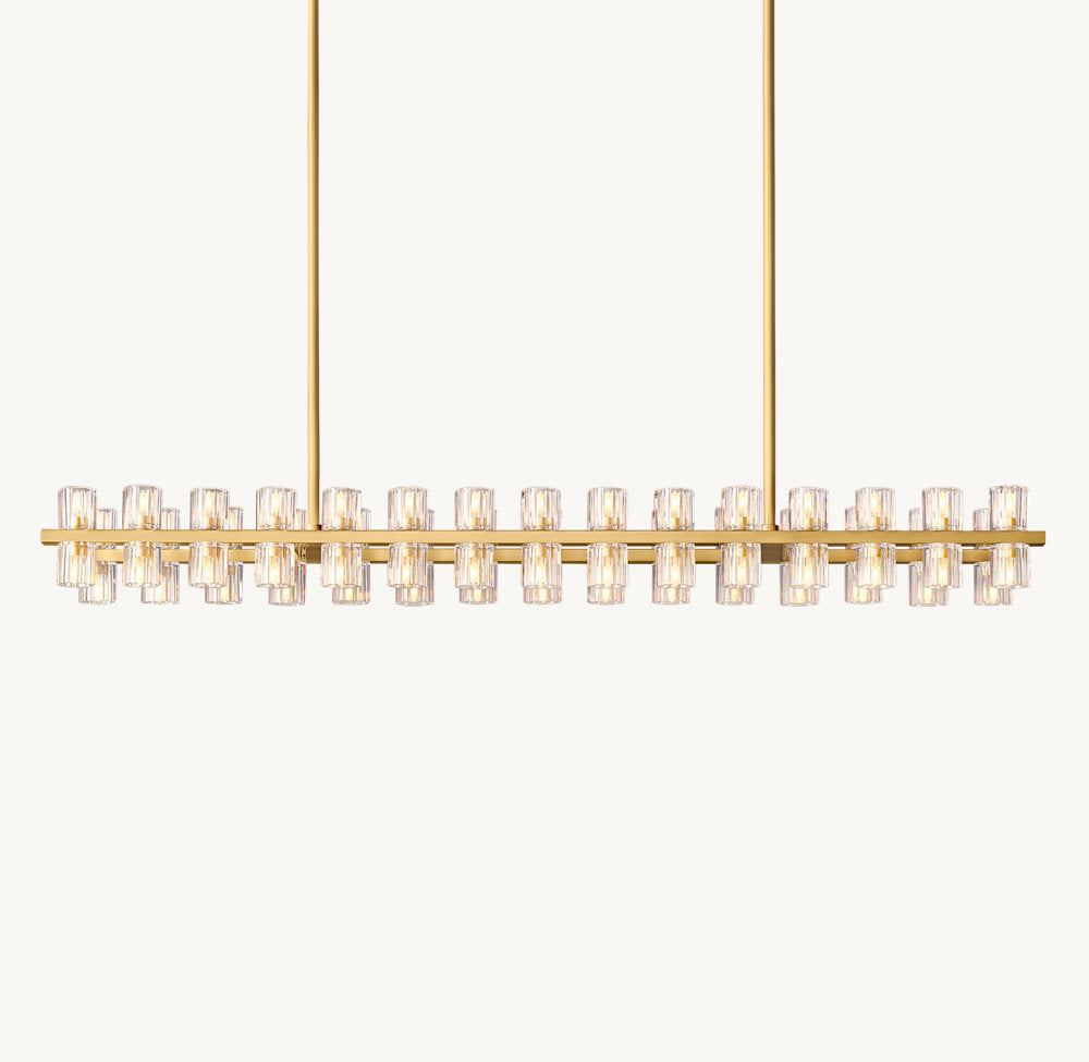 ARCACHON LED RECTANGULAR CHANDELIER 54"