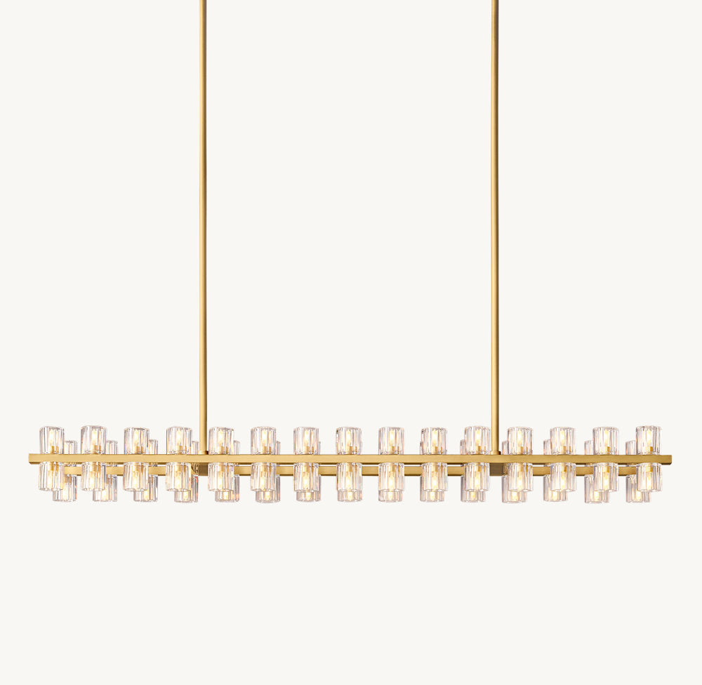 ARCACHON LED RECTANGULAR CHANDELIER 54"