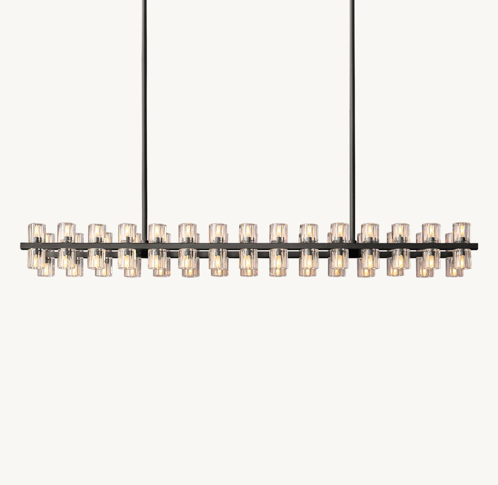 ARCACHON LED RECTANGULAR CHANDELIER 54"