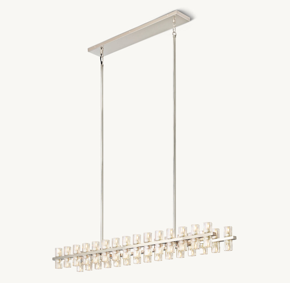ARCACHON LED RECTANGULAR CHANDELIER 54"