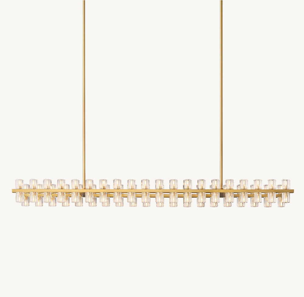 ARCACHON LED RECTANGULAR CHANDELIER 72"