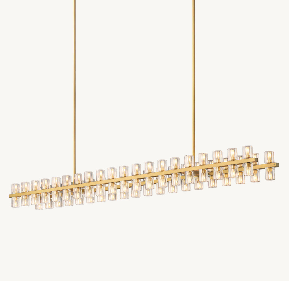 ARCACHON LED RECTANGULAR CHANDELIER 72"