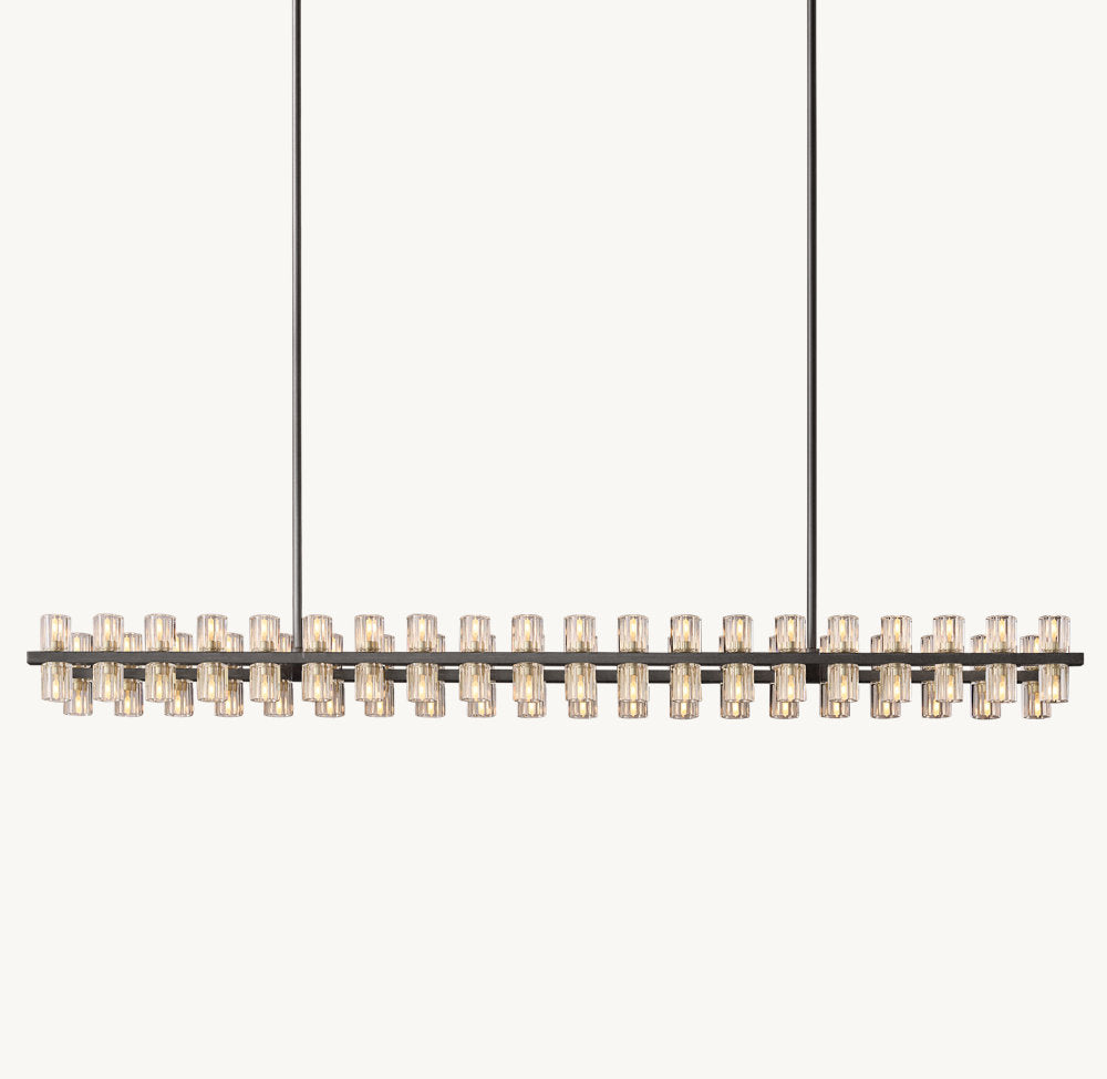 ARCACHON LED RECTANGULAR CHANDELIER 72"