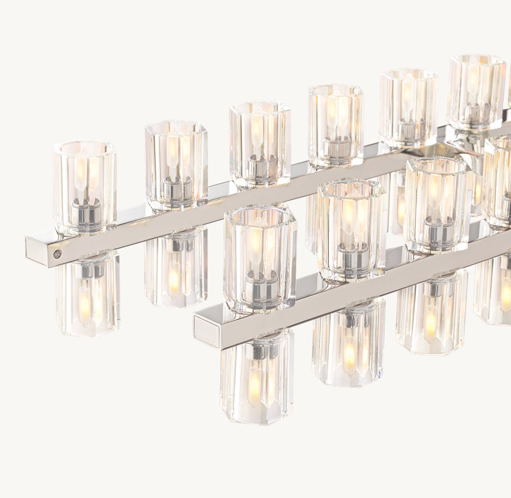 ARCACHON LED RECTANGULAR CHANDELIER 72"
