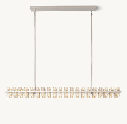 ARCACHON LED RECTANGULAR CHANDELIER 72"