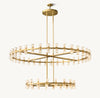 ARCACHON LED ROUND TWO-TIER CHANDELIER 60"
