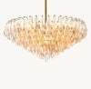 CHIARA CLEAR GLASS TIERED ROUND CHANDELIER 37"