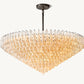 CHIARA CLEAR GLASS TIERED ROUND CHANDELIER 62"
