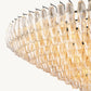 CHIARA CLEAR GLASS TIERED ROUND CHANDELIER 62"
