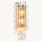 CHIARA CLEAR GLASS GRAND SCONCE