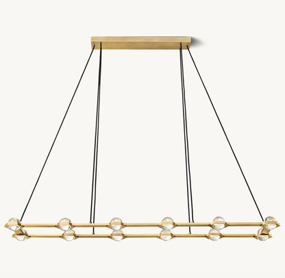 ÉCLATANT RECTANGULAR CHANDELIER 72"