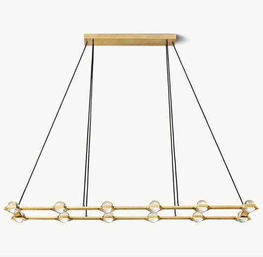 ÉCLATANT RECTANGULAR CHANDELIER 72"
