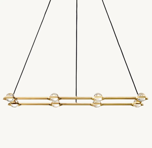 ÉCLATANT RECTANGULAR CHANDELIER 54"