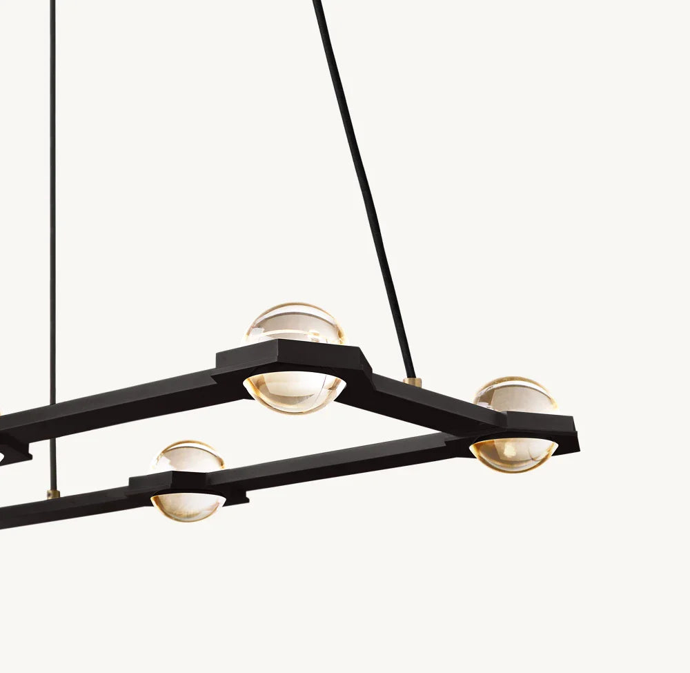ÉCLATANT RECTANGULAR CHANDELIER 54"
