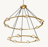 ÉCLATANT TWO-TIER ROUND CHANDELIER 48"