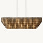 SIRENE SMOKE GLASS RECTANGULAR CHANDELIER 77"