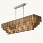 SIRENE SMOKE GLASS RECTANGULAR CHANDELIER 77"