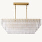 SIRENE CLEAR GLASS RECTANGULAR CHANDELIER 59"