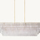 SIRENE CLEAR GLASS RECTANGULAR CHANDELIER 77"