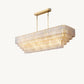 SIRENE CLEAR GLASS RECTANGULAR CHANDELIER 77"