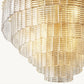 SIRENE CLEAR GLASS ROUND CHANDELIER 41"